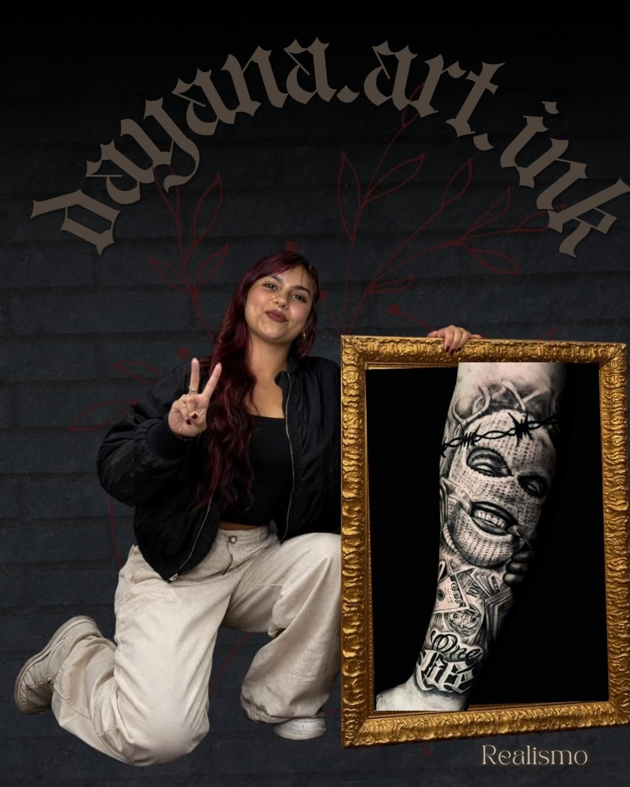 Fotografía de Dayana en Veneno Tattoo The Gallery.
