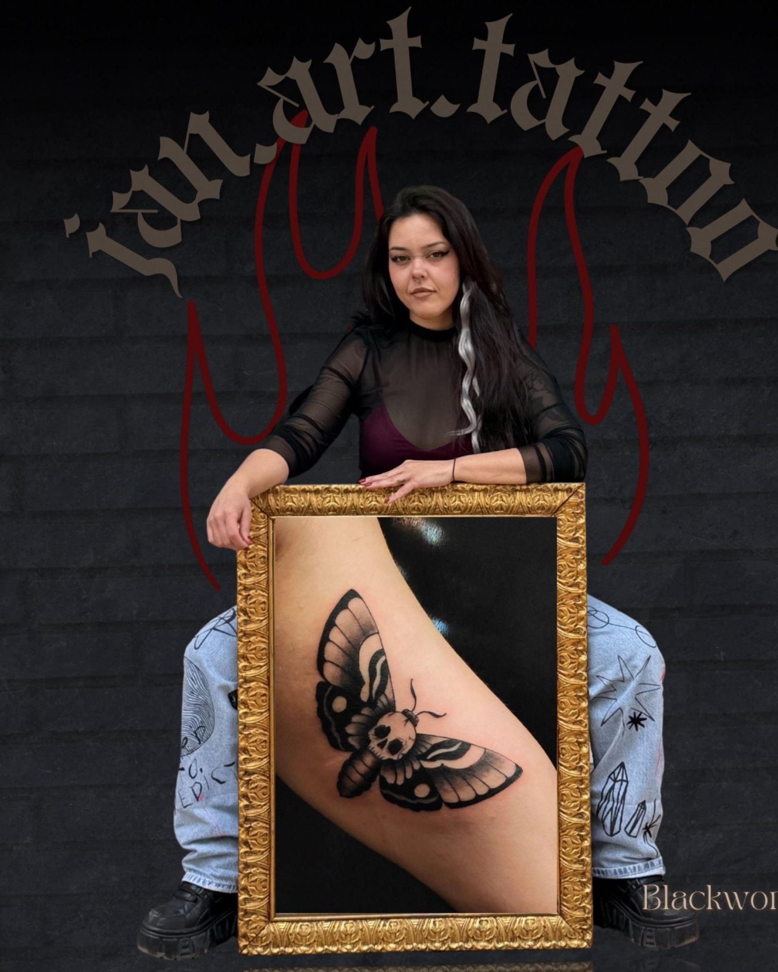 Fotografía de Janette en Veneno Tattoo The Gallery.